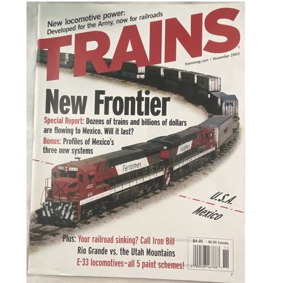 Vtg Lot 4 Trains Sept Oct Nov Dec 2003 Magazine Engineer Locomotive Railroad - Picture 7 of 11